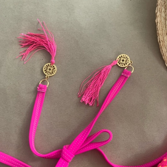 🇺🇸 Pink & Orange Bikini Top - Picture 2 of 4